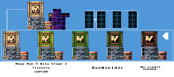 Mega Man 9 - Wily Stage 3 Tileset