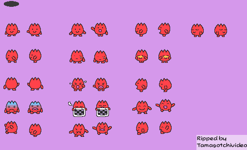 Hoshi de Hakken!! Tamagotchi (JPN) - Tulitchi Red