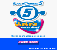 Space Channel 5: Ulala Cosmic Attack - Title Screen
