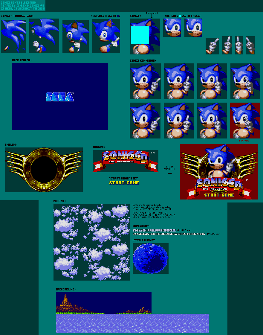 PC / Computer - Sonic Classic - Title Screen - The Spriters Resource