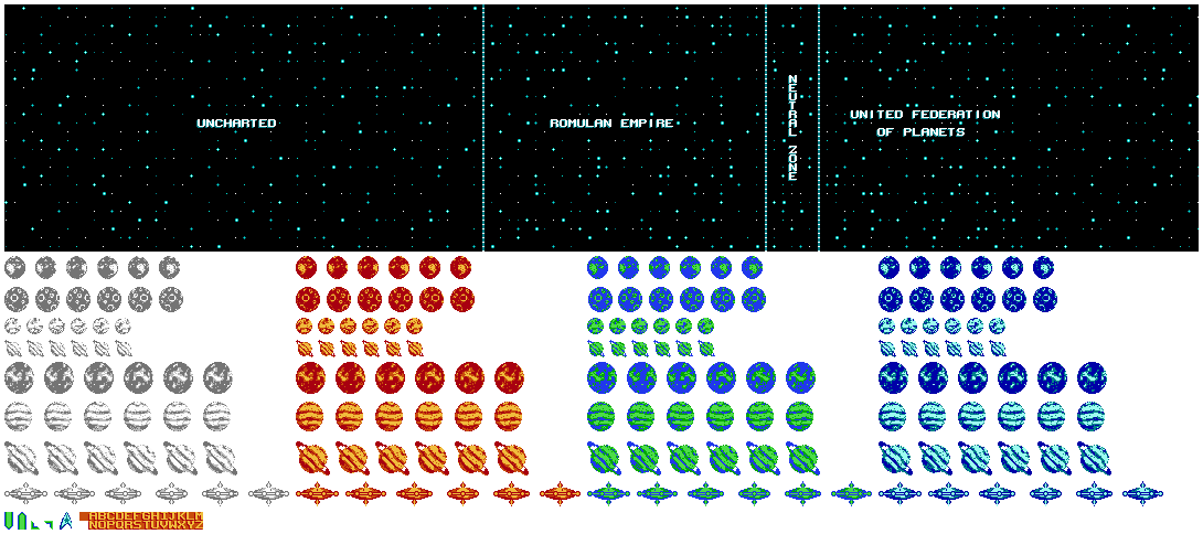 Star Trek: 25th Anniversary - Star Chart