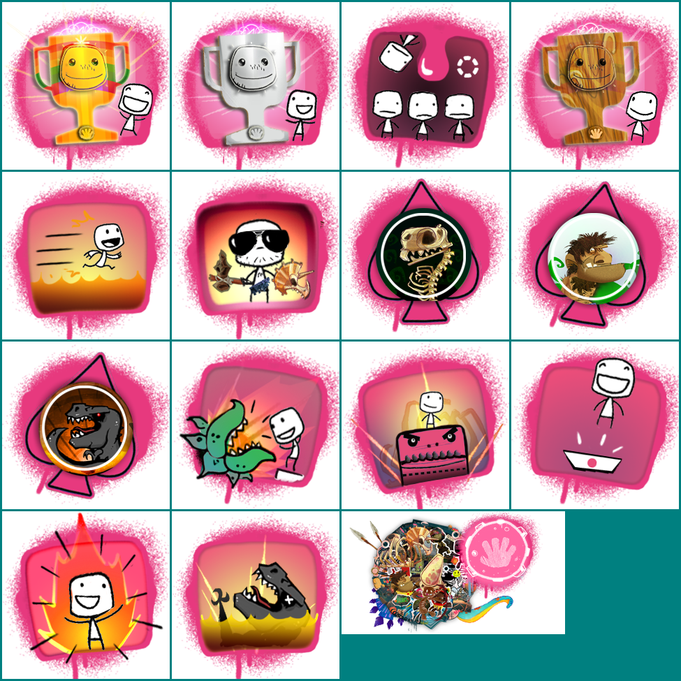 Sackboy's Prehistoric Moves - Trophy Icons