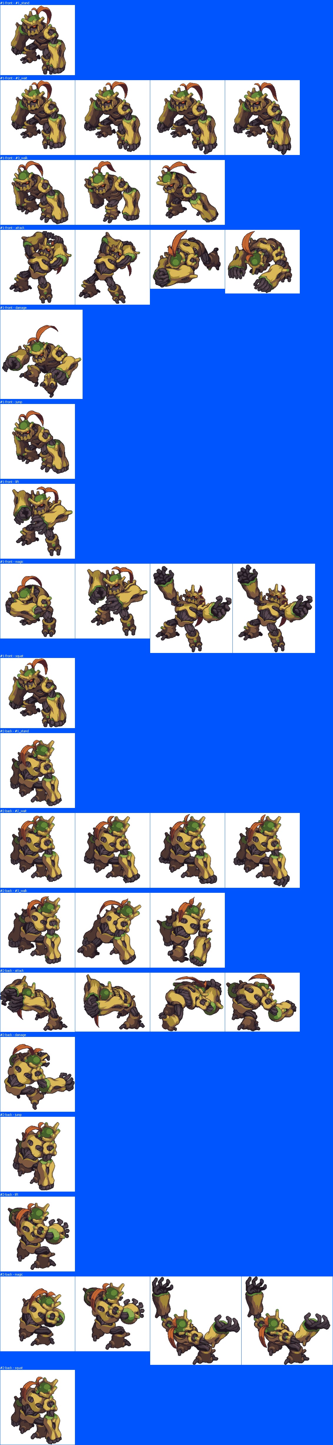 Disgaea RPG - Wood Golem (Yellow)