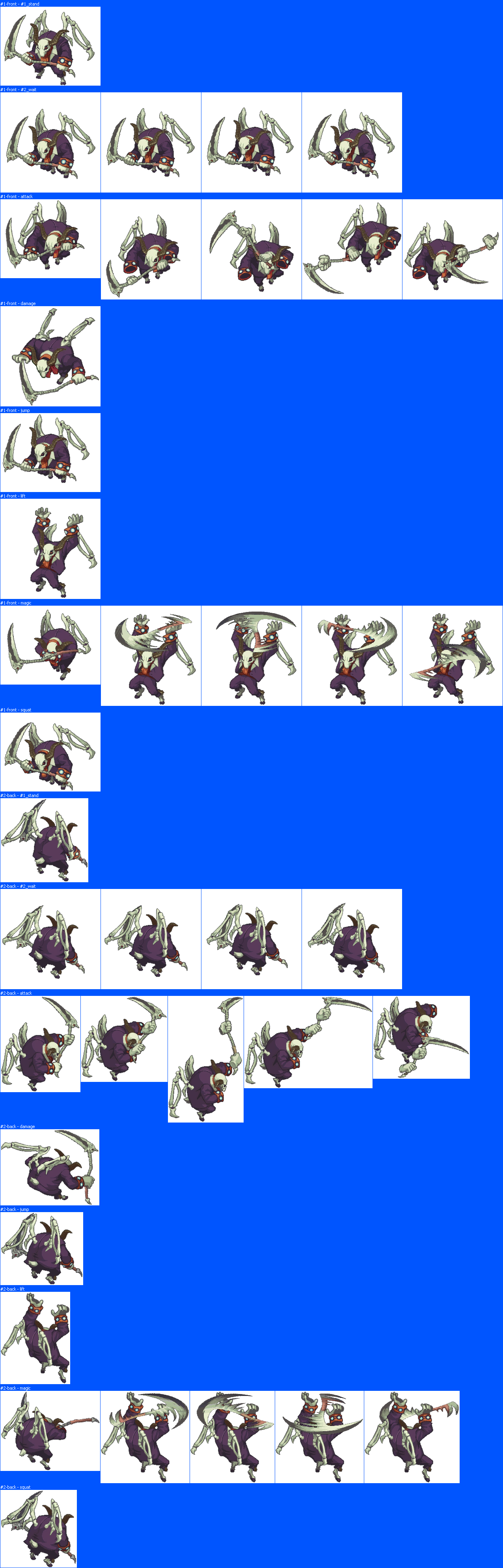 The Spriters Resource - Full Sheet View - Disgaea RPG - Death (Purple)