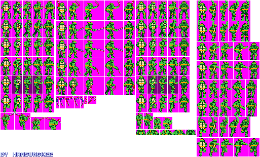 Michaelangelo (NES, Mega Man 8-bit Deathmatch-Style)