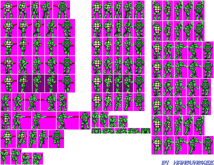 Donatello (NES, Mega Man 8-bit Deathmatch-Style)