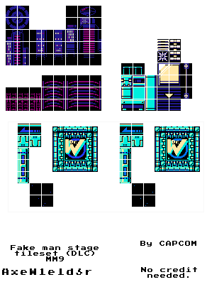 Mega Man 9 - Special Stage (Fake Man) Tiles