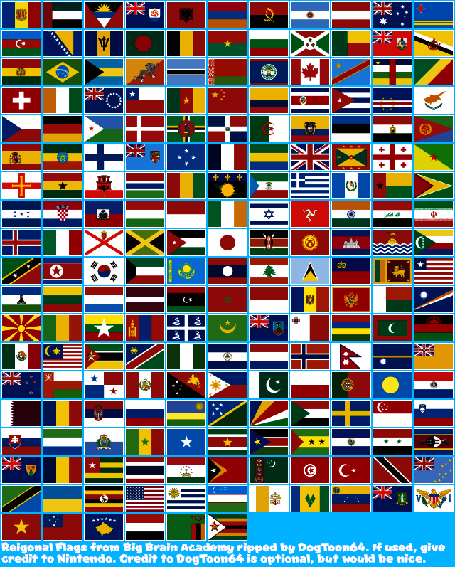 Big Brain Academy: Brain vs. Brain - Regional Flags