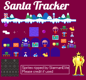 Google Santa Tracker - 8-Bit Menu