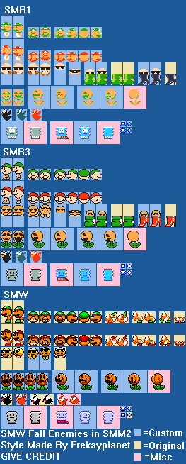 Mario Customs - Post Special World Enemies (Super Mario Maker 2-Style)