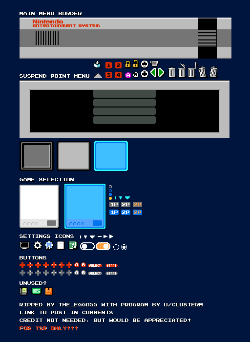 NES Classic Edition - Menu Assets