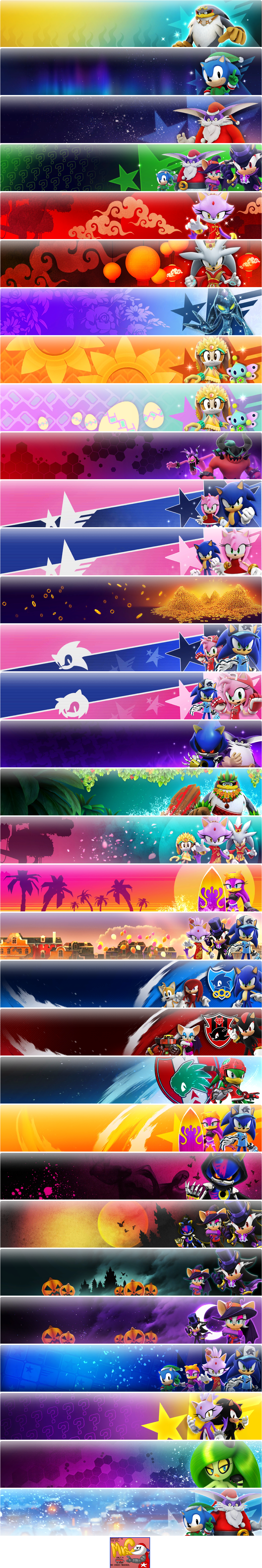Sonic Forces: Speed Battle - Event Banners (2018 / 2019)