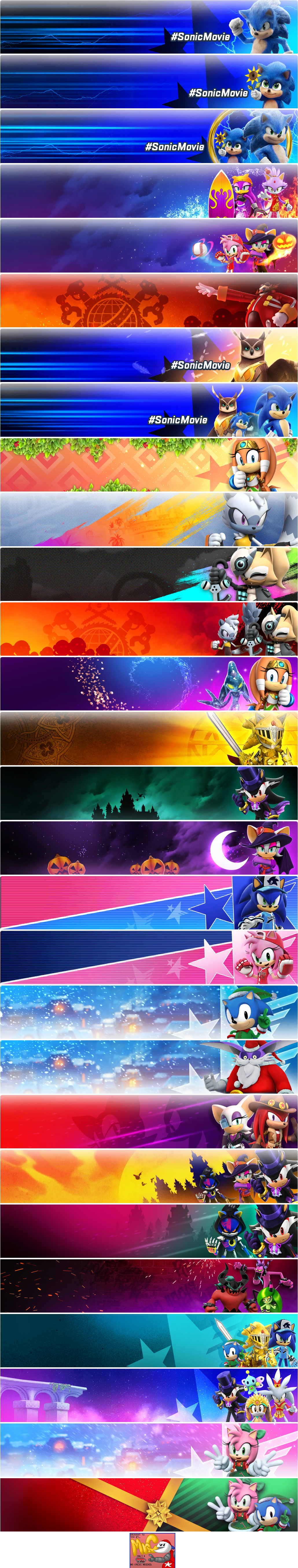 Sonic Forces: Speed Battle - Event Banners (2020)