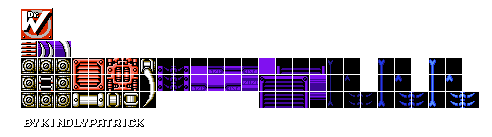 Mega Man Customs - Skull Man Tileset (MMIII, GBC-Style)