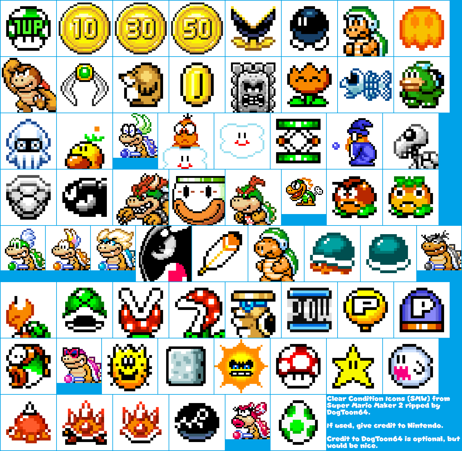 Super Mario Maker 2 - Clear Condition Icons (SMW)