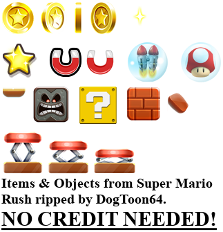 Super Mario Rush - Items & Objects