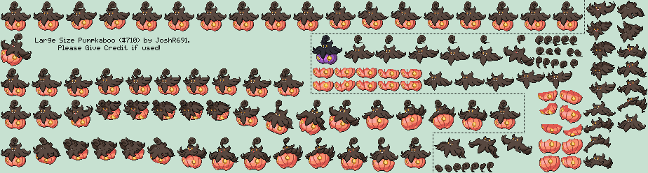 Pokémon Customs - #710 Pumpkaboo (Large Size)