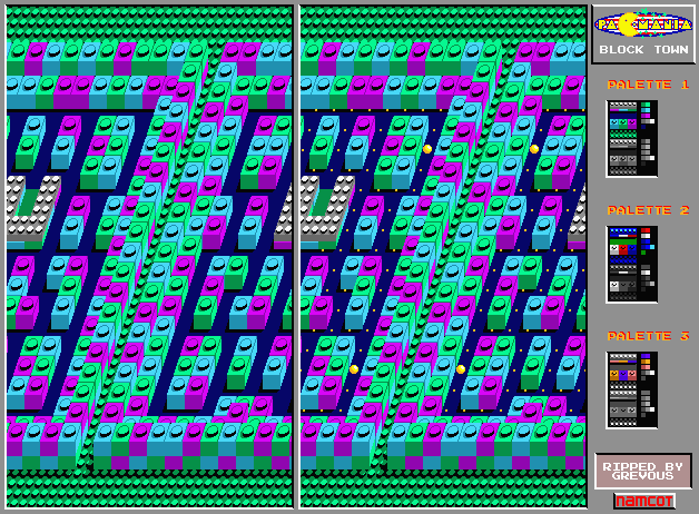 Pac-Mania (MSX2) - Block Town