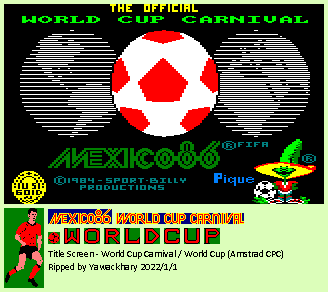 World Cup Carnival / World Cup - Title Screen