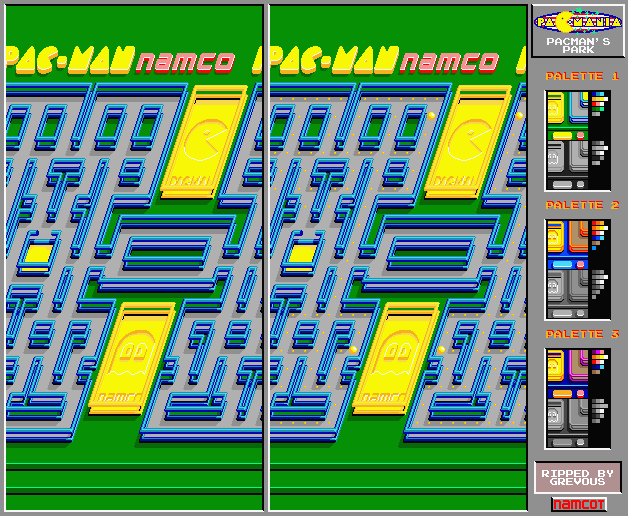 Pac-Mania (MSX2) - Pacman's Park