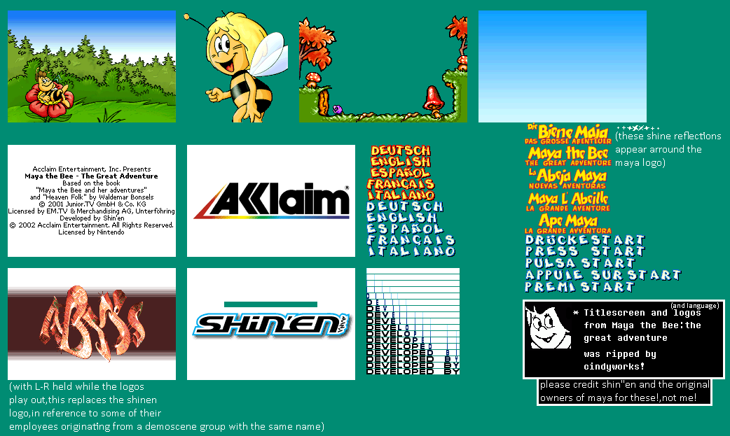 Title Screen,Language Select and Logos