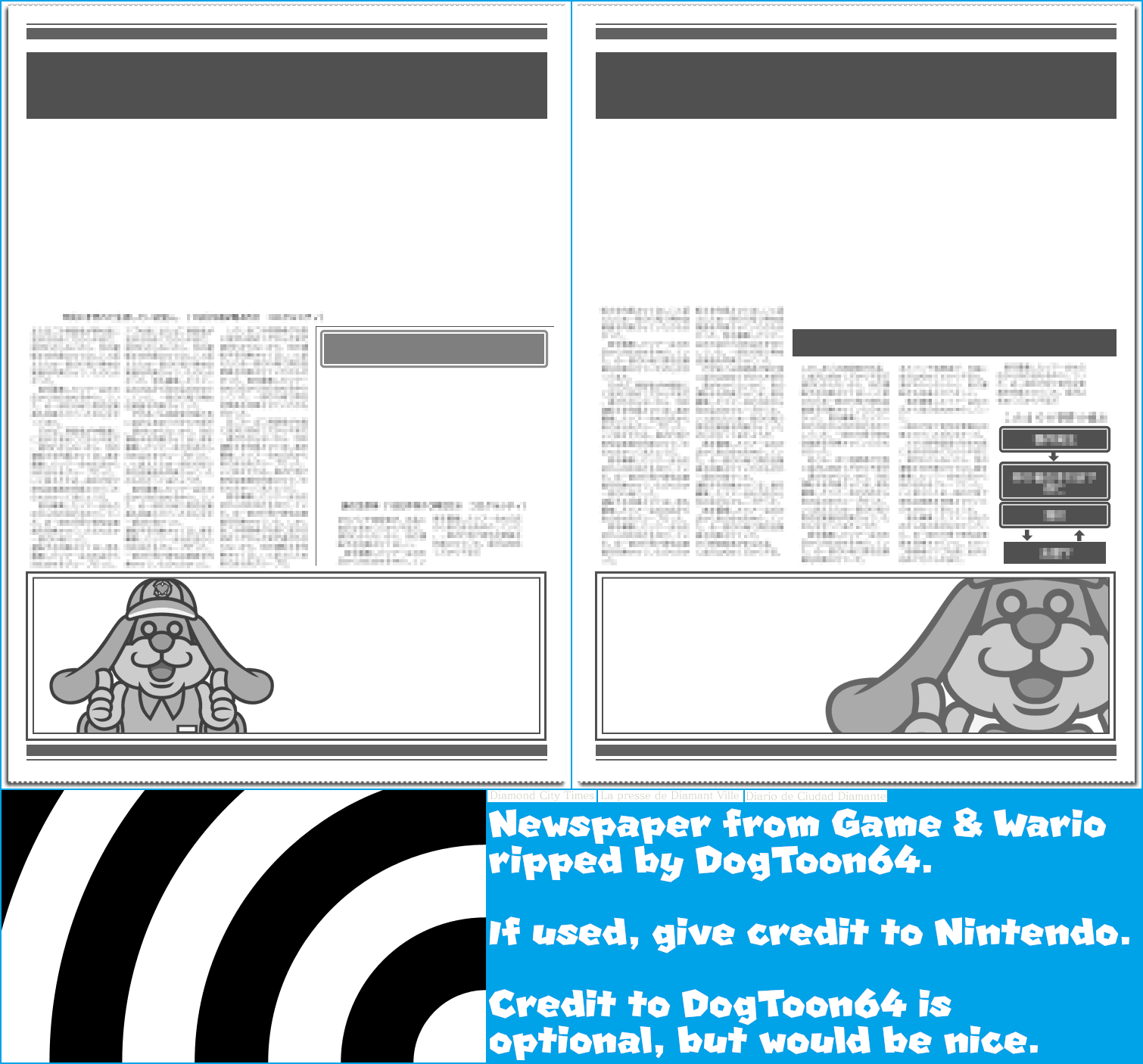 Game & Wario - Newspaper