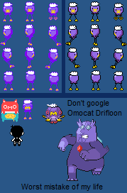 Pokémon Customs - #425 Drifloon (OMORI-Style)