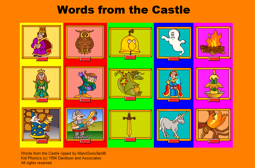 Kid Phonics - Words from the Castle