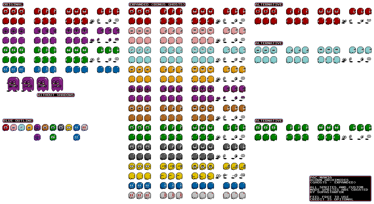 Ghosts (Acorn Archimedes - Expanded)