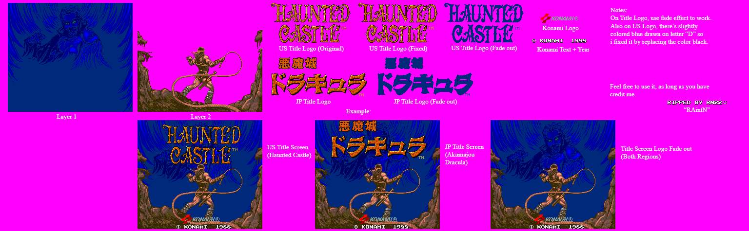 Haunted Castle - Title Screen