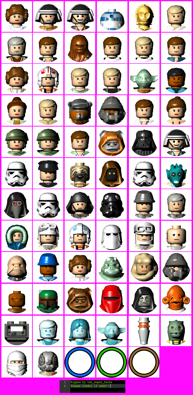 LEGO Star Wars II: The Original Trilogy - Character Icons