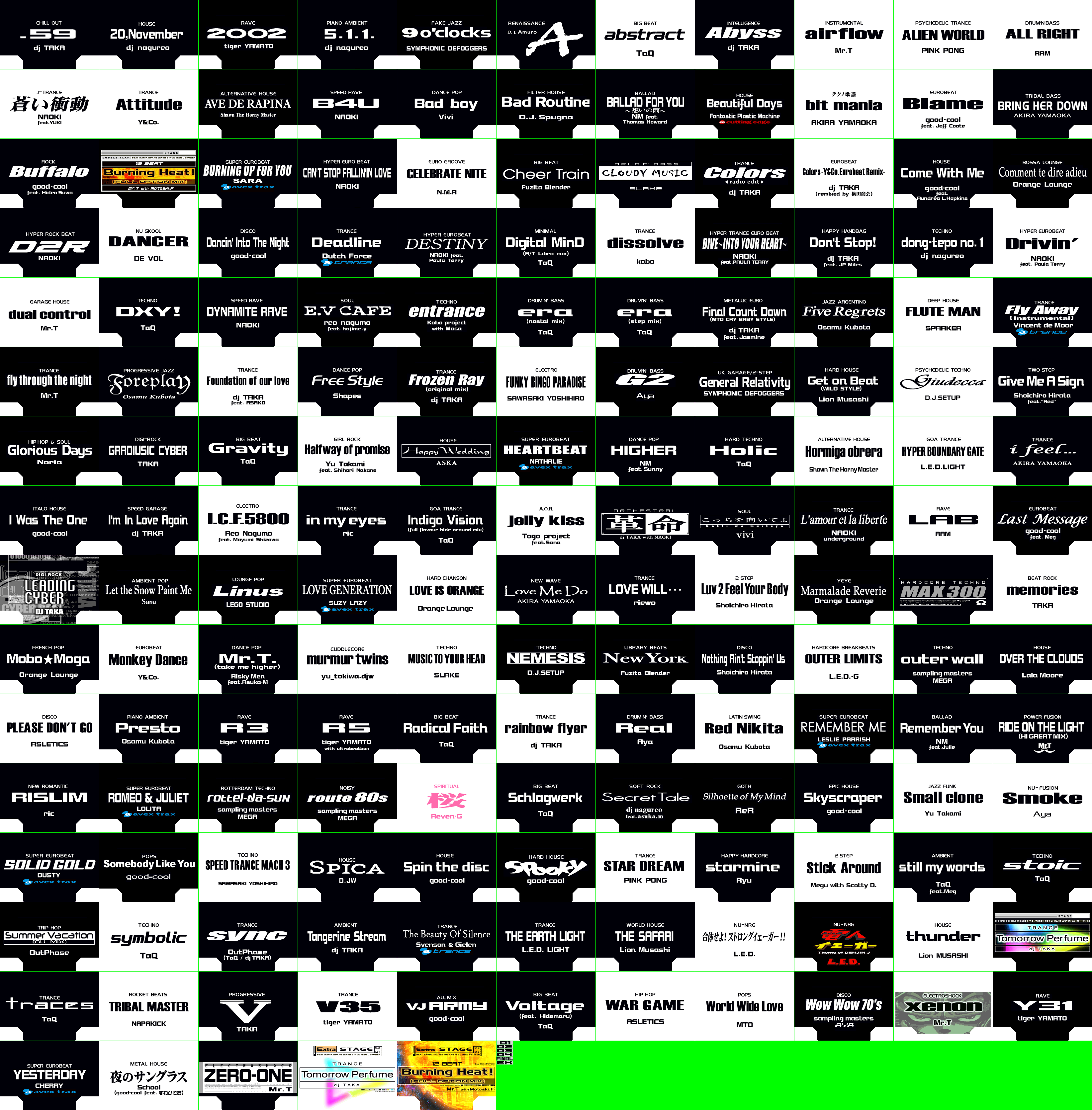 beatmania IIDX Series - Title Cards