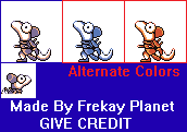 Valis Customs - Lizard Enemy (Pokémon Red, Green, & Blue Style)