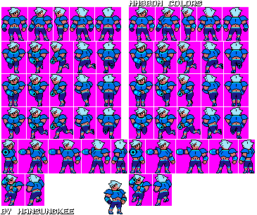 Cartoon Network Customs - Blue Power (Mega Man 8-bit Deathmatch-Style)