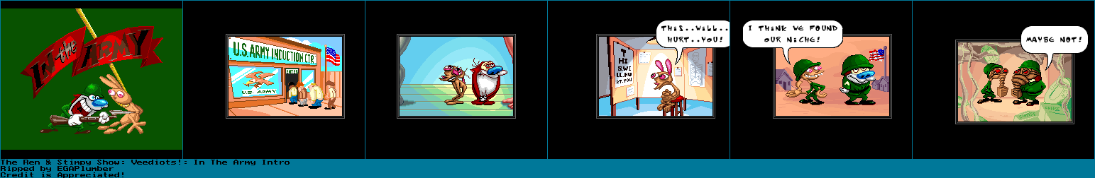 The Ren & Stimpy Show: Veediots! - In The Army Intro