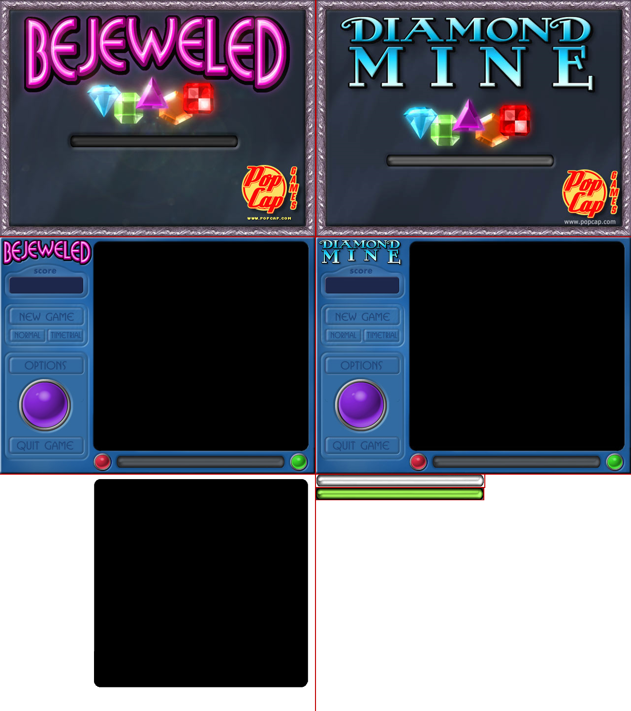 Bejeweled - Title & Background Cards
