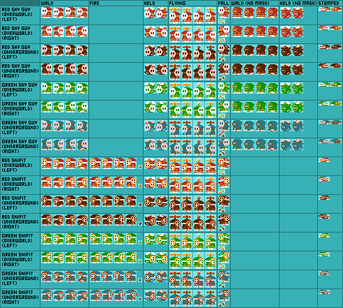 Shy Guy / Snifit (Super Mario Bros. 1 NES-Style)