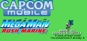 Mega Man Rush Marine - Logos