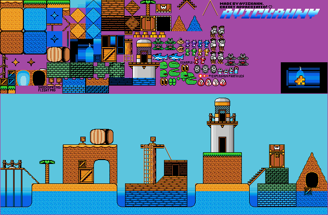 Treasure Trove Cove Tileset (GBC-Style)