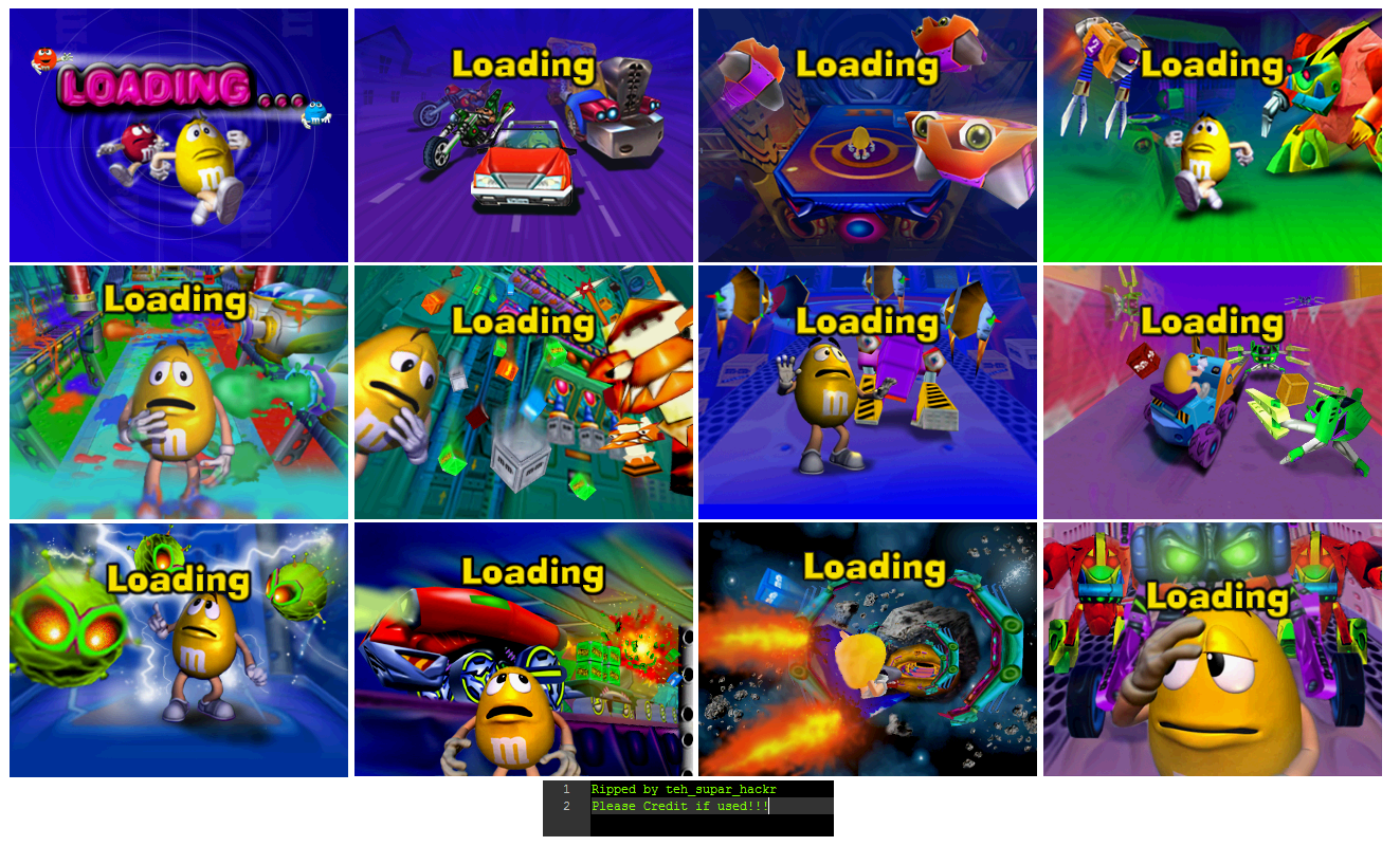 M&M's: Shell Shocked - Loading Screens