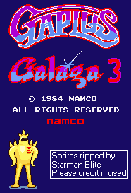 Galaga 3 / Gaplus - Title & Logos