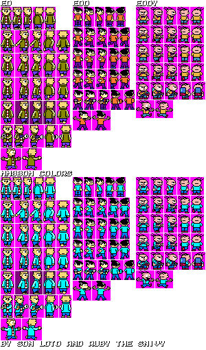 Ed, Edd, Eddy (Mega Man 8-Bit Deathmatch-Style)