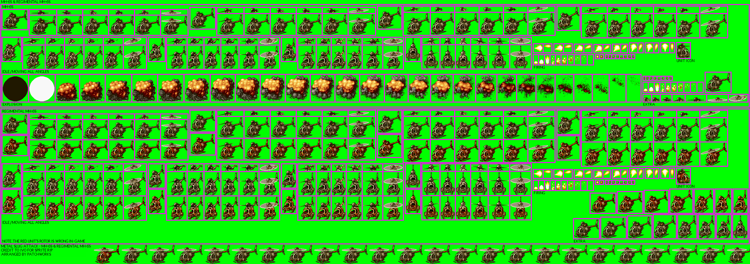 Metal Slug Attack - MH-6s & Regimental MH-6s