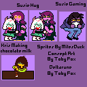 Deltarune Customs - Chapter 3 Concept Art (Pixel Art)