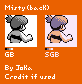 Pokémon Generation 1 Customs - Misty (Back, R/G/B-Style)