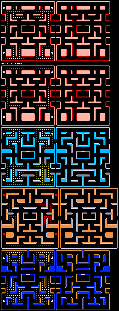 Pac-Man Customs - Pac-Jr. (Sega Genesis Mazes - Arcade Style)