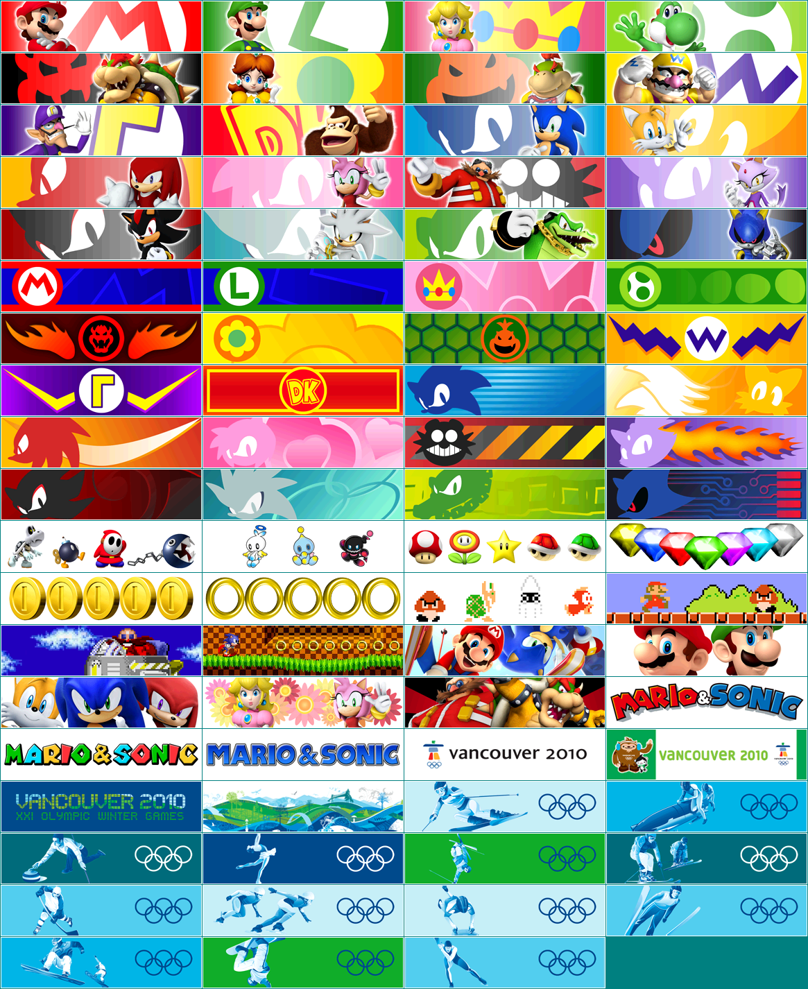 Mario & Sonic at the Olympic Winter Games - Banner Decals
