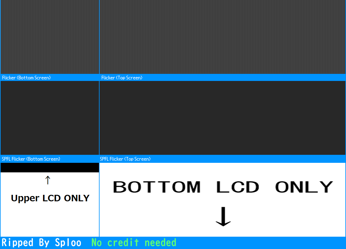 CTR Debug Applications - LCD Flicker Test