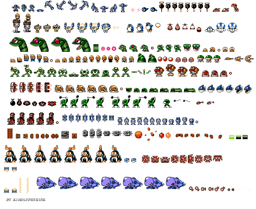 Mega Man Customs - Mega Man III Enemies (GBC-Style)