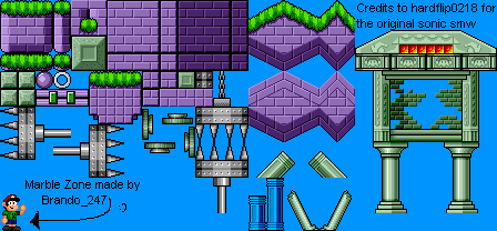 Sonic the Hedgehog Customs - Marble Zone (Super Mario World-Style)